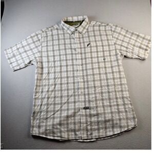 Ecko Unltd Button Up Shirt Men's Size XXL Plaid Short Sleeve Cotton Casual